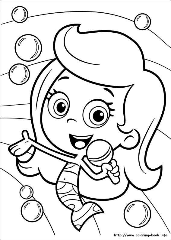 Plansa de colorat cu Bubble Guppies 41 41